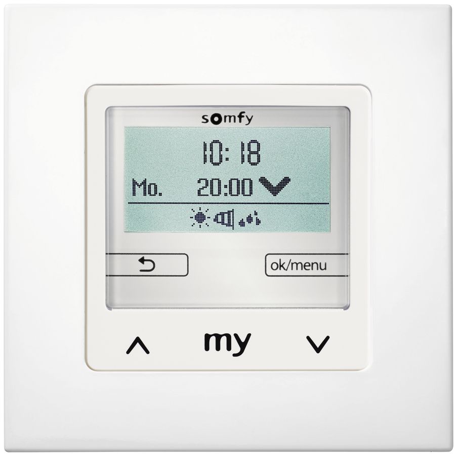 Commande ENC Somfy Soliris Smoove IB+, EDIZIOdue, blanc