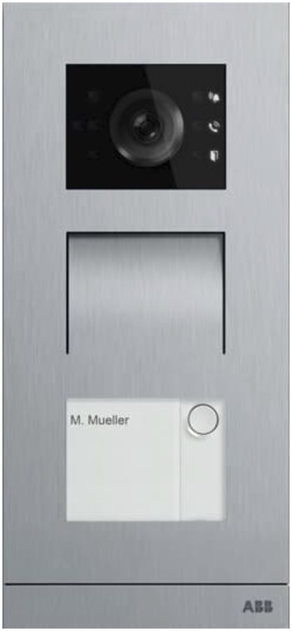 Video-Aussenstation ABB-Welcome IP, 1 Taste, Induktion, 1/3, edelstahl