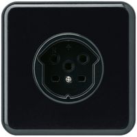 UP-Steckdose HA basico Typ 15 mit Steckklemmen schwarz