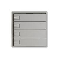 Poussoir KNX RGB EDIZIO.liv SNAPFIX® capteur temp.RGB-LED 4× comm.1T grc