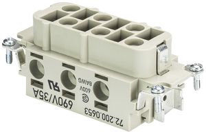 Buchseneinsatz Wieland Electric revos POW BUS 6 6,0 69 AG 6 35A 690V 2.5…6mm²