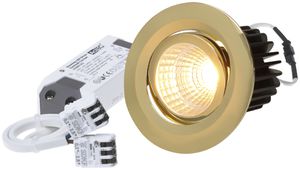 Spot LED INS maxLUCE MOVE 10.5W 230V DIM 830lm 927 foro Ø68mm 38° IP44 oro
