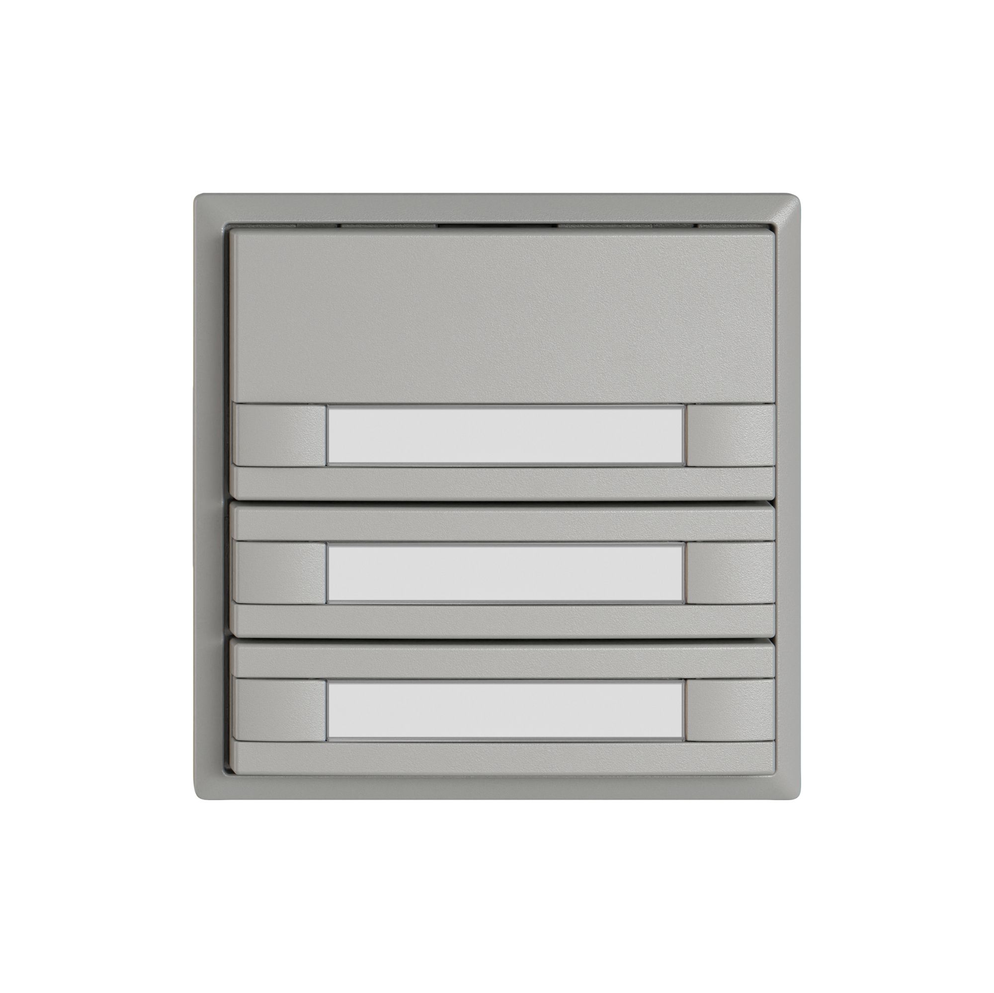 Pulsante universale EDIZIO.liv UNI SNAPFIX® s.LED 3× com.2T targ.grc