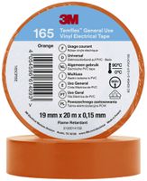 Isolierband 3M Temflex 165 19mm×20m×0.15mm orange VDE 600V 0…90°C