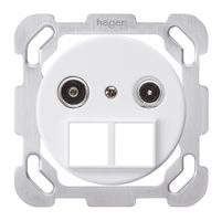 UP-Multimediadose basico TV-R Bauart B 11dB 2GHz weiss