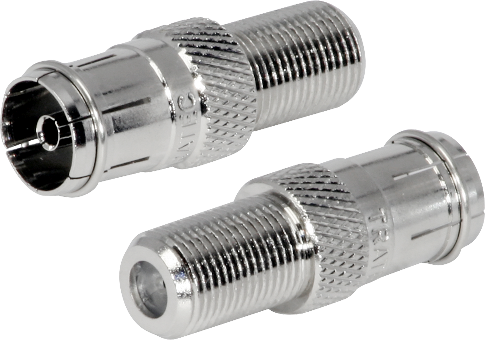 Verbinder F-Kupplung auf IEC-Kupplung DV59