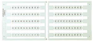 Etiquette de marquage 6×9mm sans marquage, 5 cartes à 100