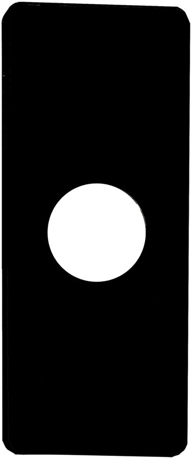 Placca di copertura 3×1 ci +43+ci nero