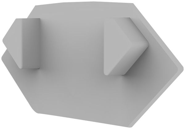 Endkappe DOTLUX für Trockenbau-Eckprofil 5295, grau