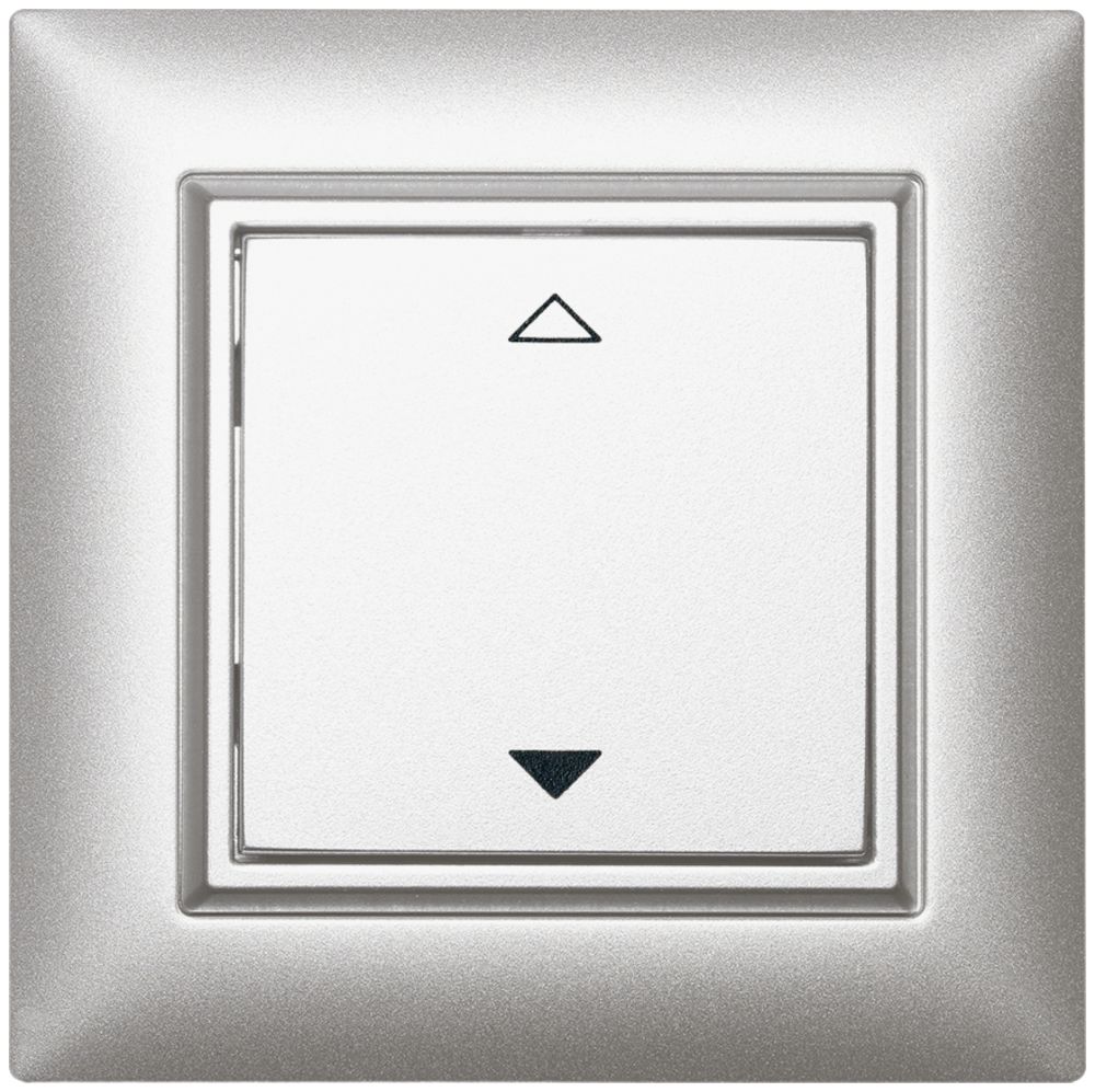 AP-RF-Taster ALADIN EnOcean EDIZIOdue, 1-fach, hellgrau, V/Λ