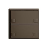 UP-Taster KNX 2-fach EDIZIOdue colore coffee RGB ohne LED