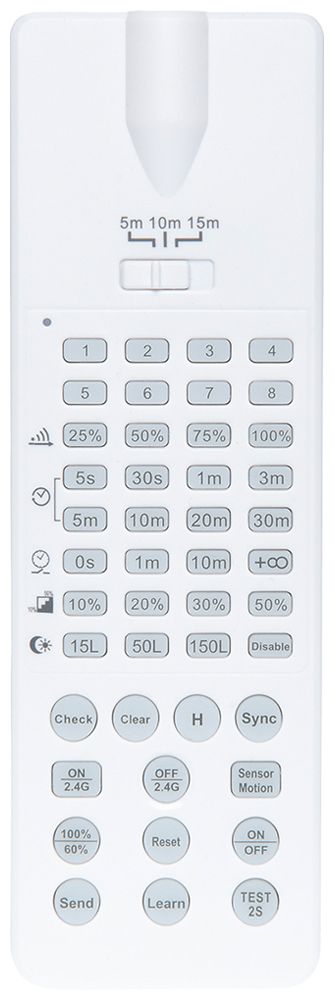 Telecomando DOTLUX MISTRALsmart radio/infrarossi 175×55×22mm