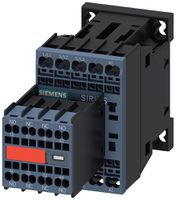 Leistungsschütz Siemens SIRIUS 3RT2 24VDC 3P 7A +2S/2Ö+Diode Federzugklemmen
