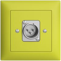 Presa INC XLR con spina EDIZIOdue lemon