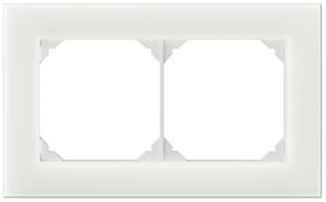 UP-Kopfzeile EDIZIO.liv prestige SNAPFIX® 1×2 94×154mm glas weiss