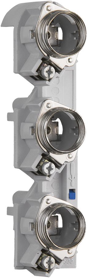 Sicherungssockel Weber, DII, 500V, 25A, für Sammelschienendicke 10mm