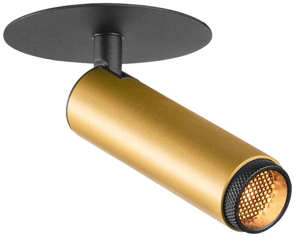 EB-LED-Spot SLV GRIP SPOT S 10W 590lm 2700K MB DIM Ø30×135×42mm schwarz/gold