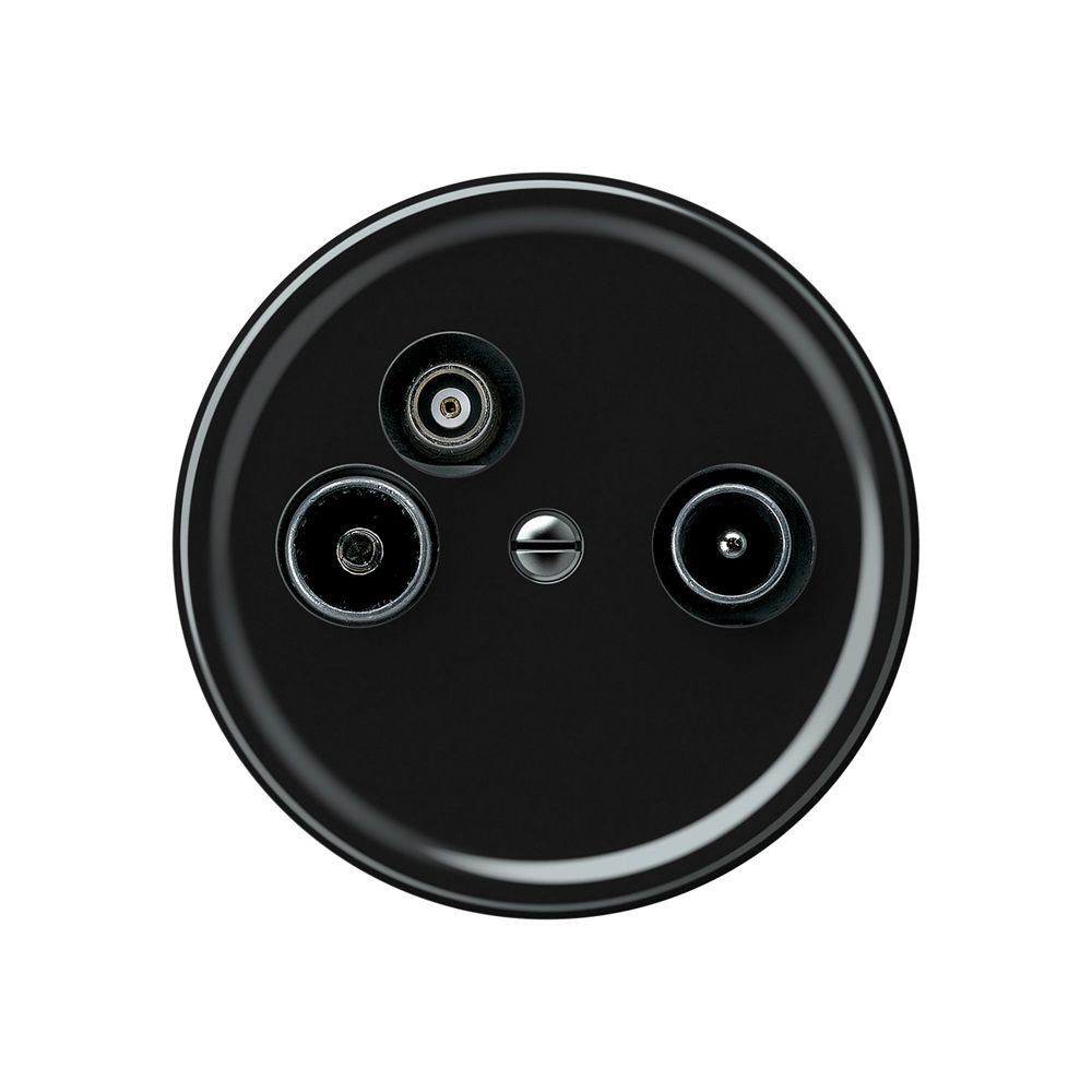 Antennendose TV-R-Daten origin Durchgangsdose 14dB 4dB schwarz