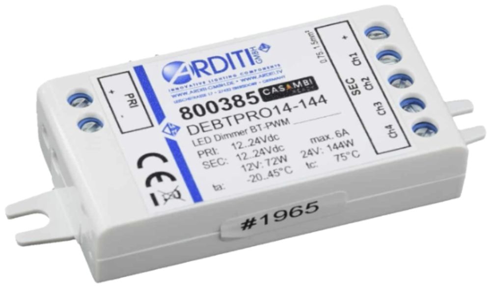 Commande de luminaires Elektrogros Casambi DEBTPRO14-144, 73×30×18mm