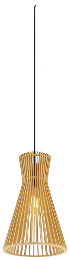 Pendelleuchte SLV WUD conical E27 1×60W direkt Ø250mm braun