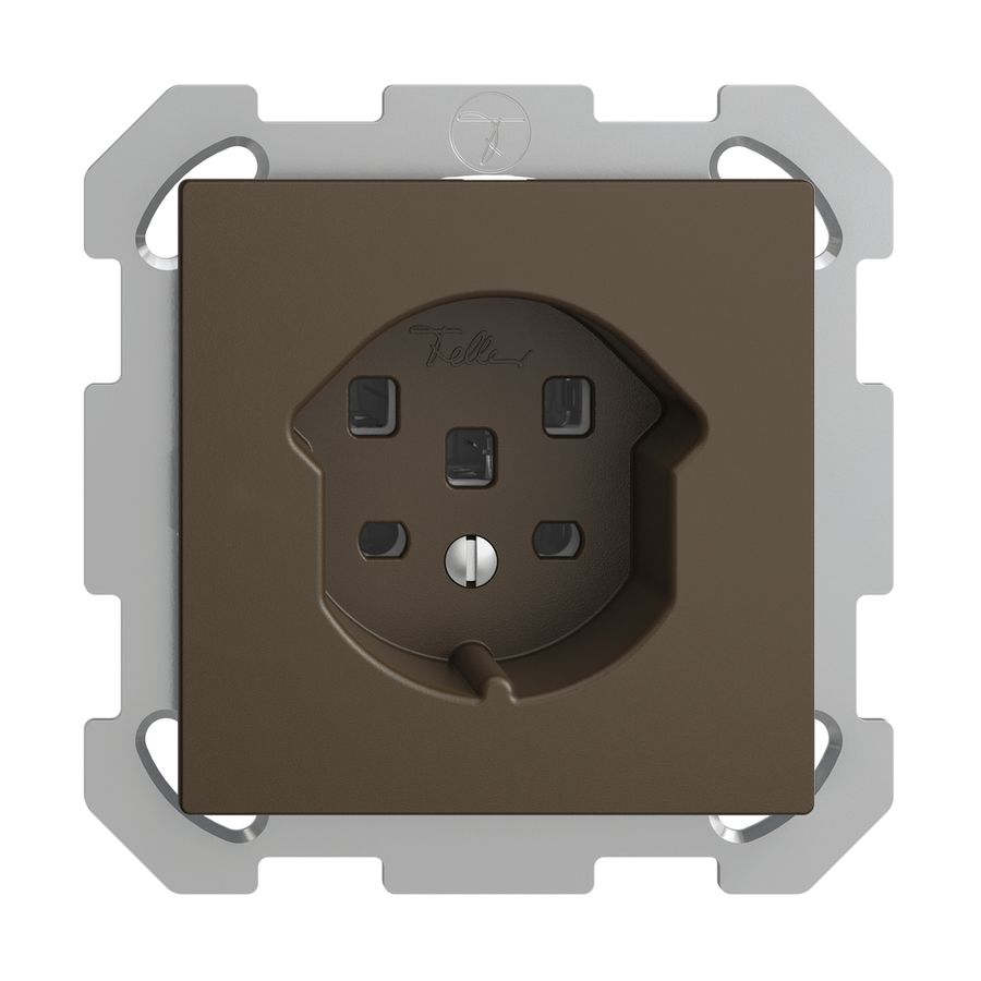 UP-Steckdose EDIZIOdue T25 16A coffee, mit Steckklemmen