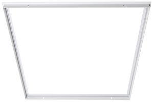 Cadre d'encastrement ESYLUX JUNA 632×632×31mm aluminium blanc