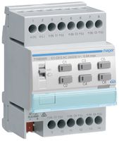 REG-Heizungsaktor Hager TYM646R KNX ETS 6-fach mit Regler