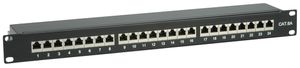 Patchpanel 19" VALUE 24-Port Kat.6A/s LSA-PLUS AWG22…24 1HE St schwarz