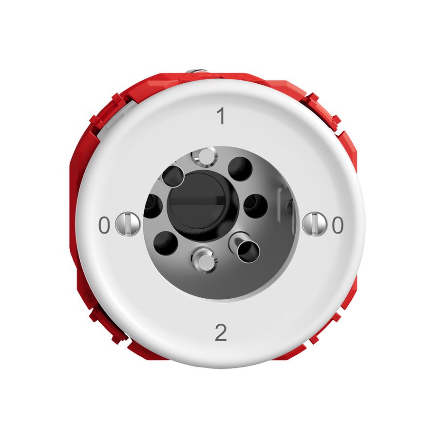 Drehschalter STANDARDdue SNAPFIX® Umschalter 2/2L ohne Zylinder ws