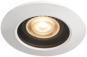 Plafoniera INS SLV VARU QPAR51 DL GU10 5W IP20/65 75mmØINS bianco/nero
