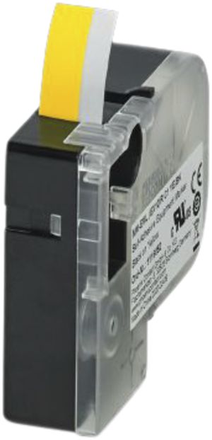 Etichetta PX MM-EML (EX10)R C1 YE/BK continua×8mm gi/ne