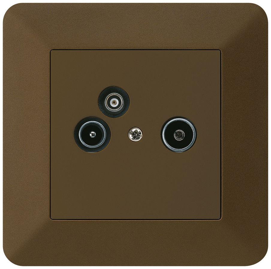 UP-Antennendose R/TV-Daten kallysto.trend 2GHz 14db braun