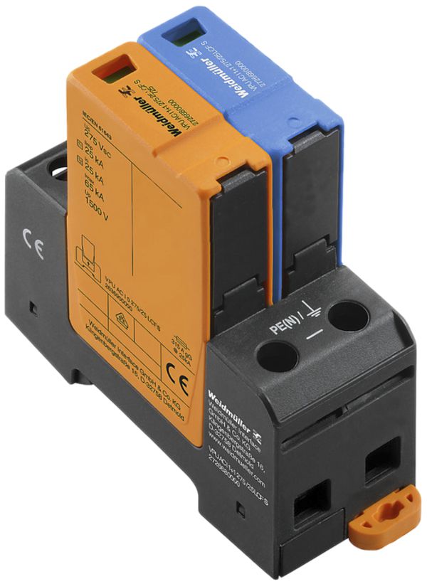 Überspannungsableiter Weidmüller VPU AC I 1+1 275/25 LCF S