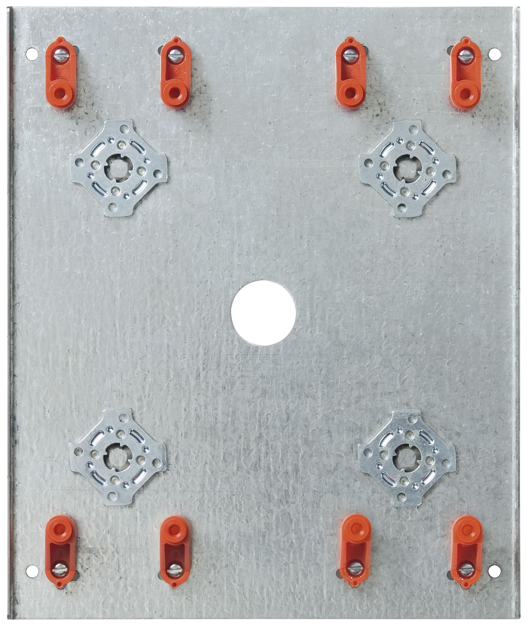 Montageplatte Siedle 4× 178×213×30mm silber