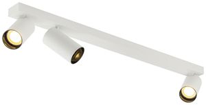 Deckenleuchte SLV KAMI GU10 3×0…10W 700×125mm weiss/schwarz