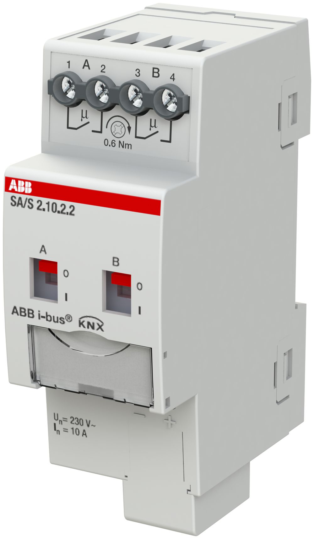 Attuatore-commutatore KNX AMD ABB SA/S2.10.2.2, 2-volte, 10A