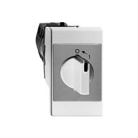 EB-Schwenktaster Feller, 2L, mit Drehgriff, ws, "0←1"