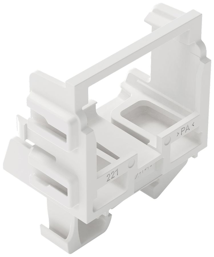 Befestigungsadapter WAGO o.Zugentlastung für 10×4mm² TH15 ws