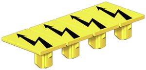 Klemmenmarkierer WM AAM 6 YE FLASH 13×8.1mm Symbol: Blitz gb