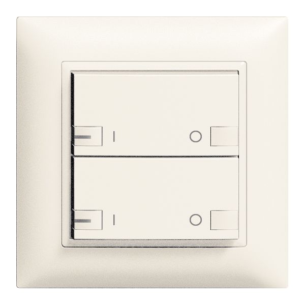 Poussoir ENC ZEP 2c/2t ON-OFF avec LED EDIZIOdue blanc