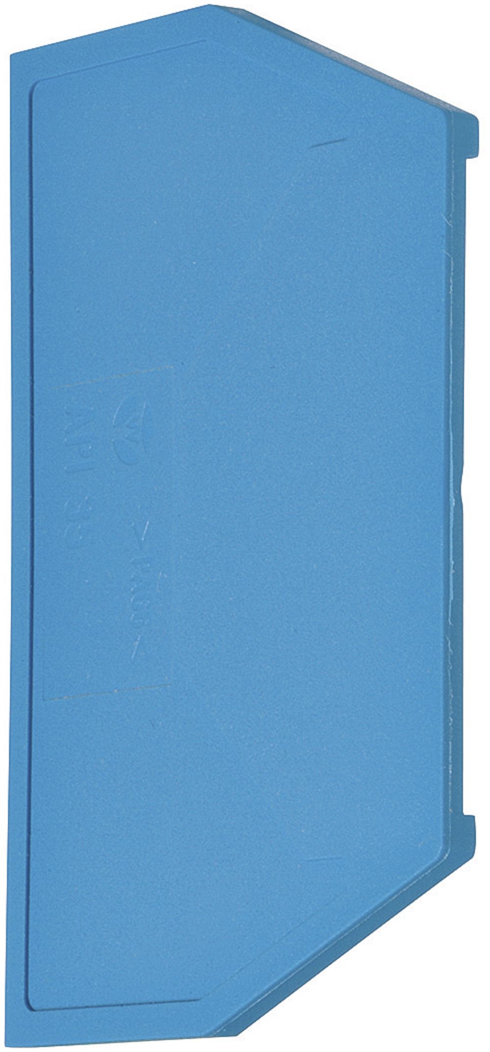 Parete d'estremità Hager per KXA06NH bride N 6mm² blu