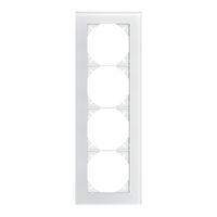 Telaio di cop. EDIZIOdue prestige 4×1 vetro bianco