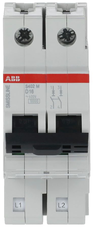 Leitungsschutzschalter SMISSLINE TP S 2×16A D 10kA