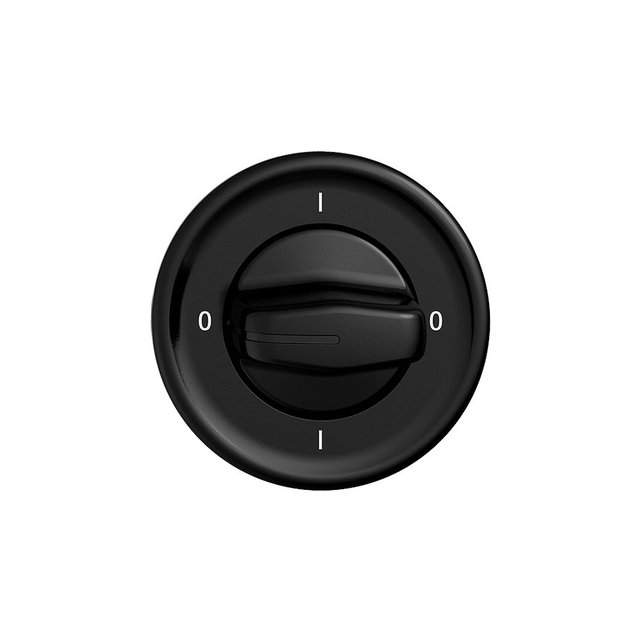 Frontset STANDARDdue 0-1-0-1 schwarz für Drehschalter