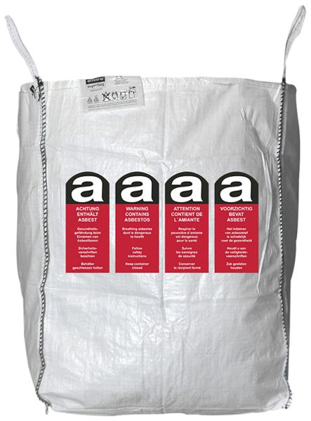 Asbestsack Cimco Big Bag Polypropylen (PP) 900×900×1100mm 1000kg weiss