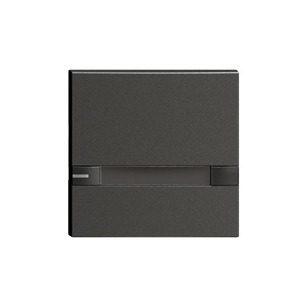 Touche 1/1 KNX/électron.a.LED+ pap.EDIZIOdue comm.2×noir