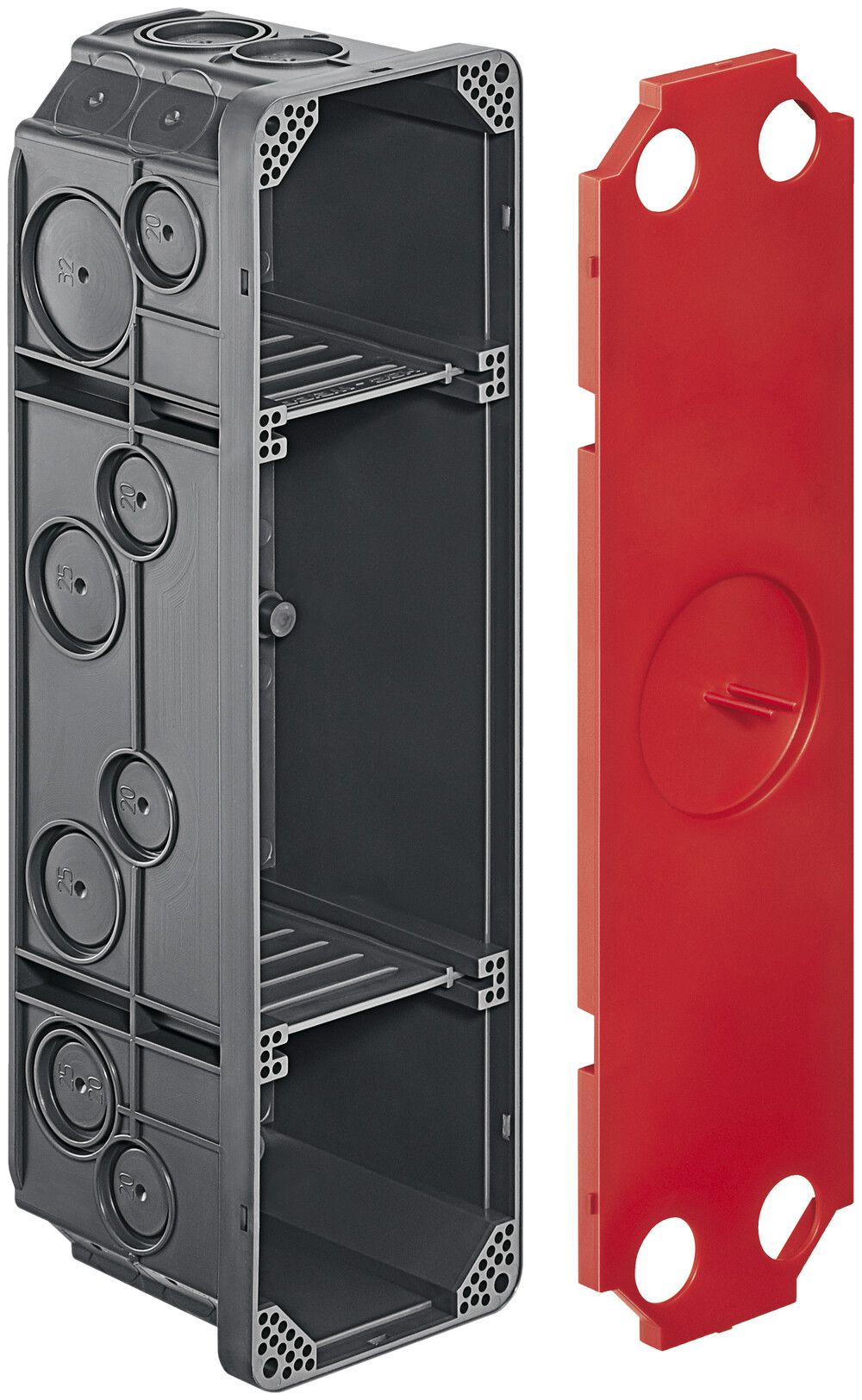 Scatola INC HSB Vario, p.calcestruzzo, costr.leggera, 4×1, 250×70×70 mm .