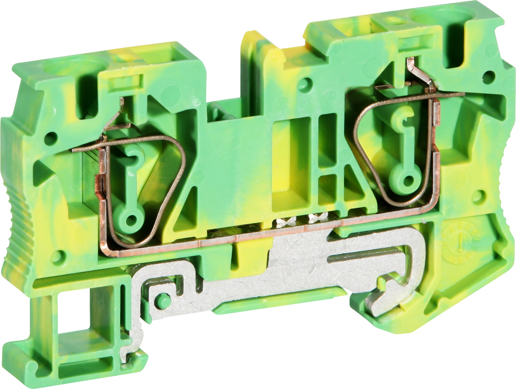 Borne de protection 0.2…10mm² raccordement à ressort vert/jaune