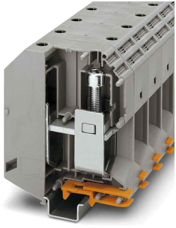 Borne 70…240mm² raccordement à vis gris