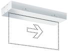 Notleuchte ESYLUX SLX 32 LEDi Display 3h, ohne Piktogramm weiss